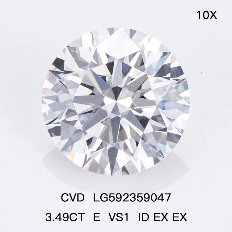 1ct 1.5ct 2ct 2.5ct 3ct 5ct With IGI certificate Round Lab Grown Diamonds  CVD HPHT Laboratory Diamond Wholesales