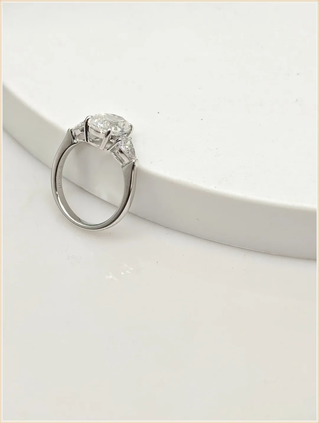 2ct Oval 3 stones E Color CVD Lab Grown Diamond Rings for Women Proposal Wedding Bride Jewelry fashion jewelry wholesale